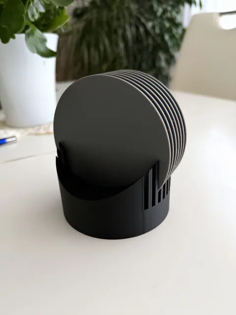 Simple Coaster Holder + Coasters SET's view 3