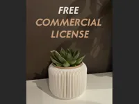 Vase design bicolore pour plante — photo 1