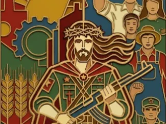 Jesus in Guerrilla - Liberation Theology Book Mark