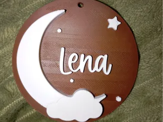 Schild - Mond und Sterne