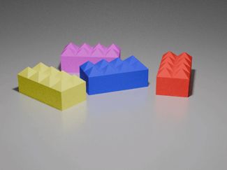 Spiky 2x4 LEGOs