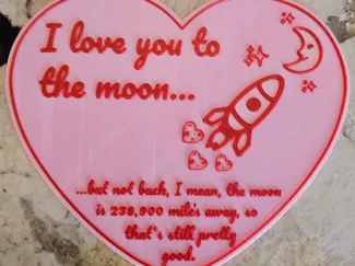 I love you to the moon...