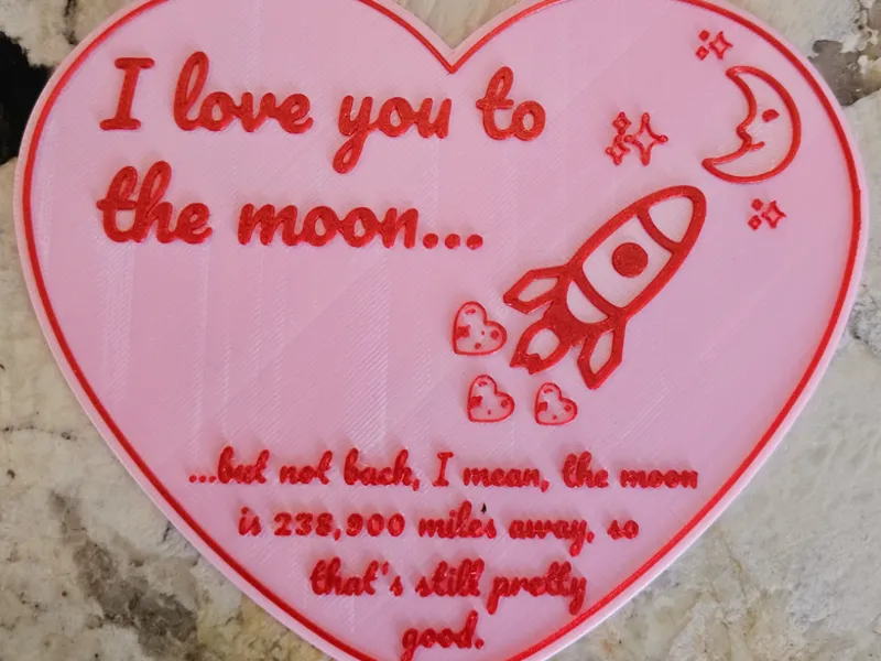 I love you to the moon...