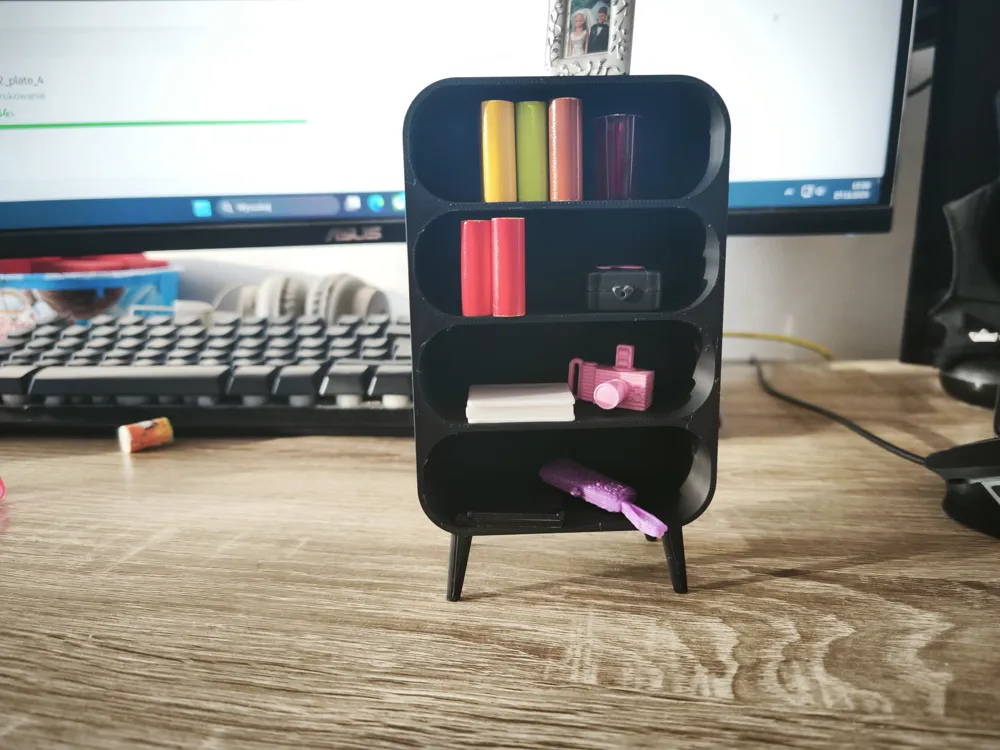 Miniature dollhouse bookshelf - Free 3D Print Model - MakerWorld