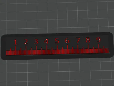 10cm ruler 2 color