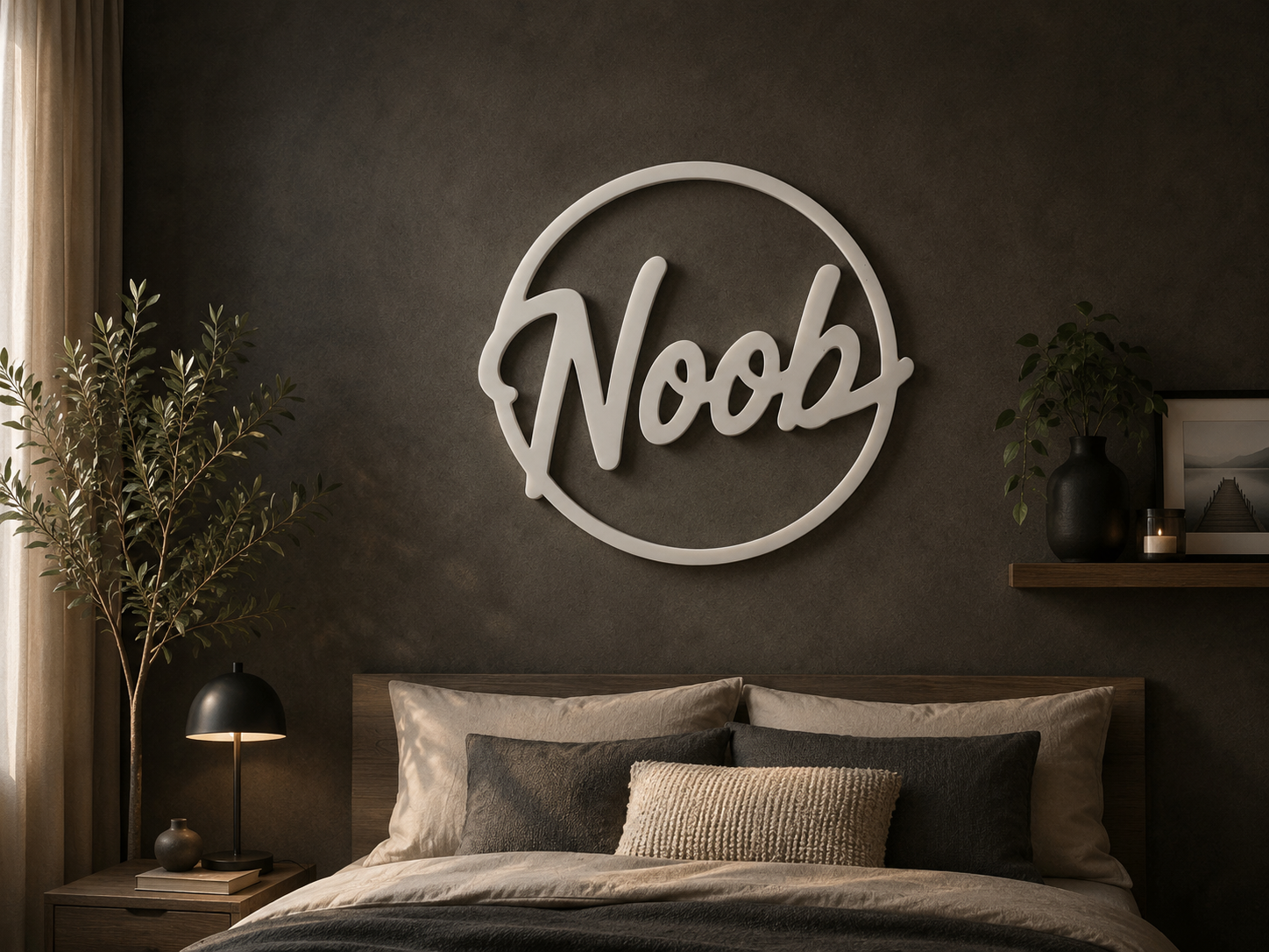 NOOB Wall decor-Modern Minimalist Gamer Room Decor