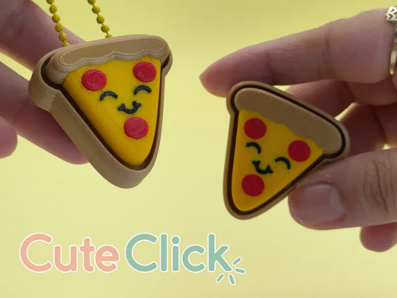 Pizza – Fidget Clickers Keychains