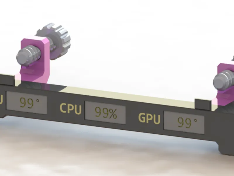PC status bar CPU, GPU monitor