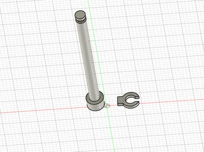 M3x38 screw and clip