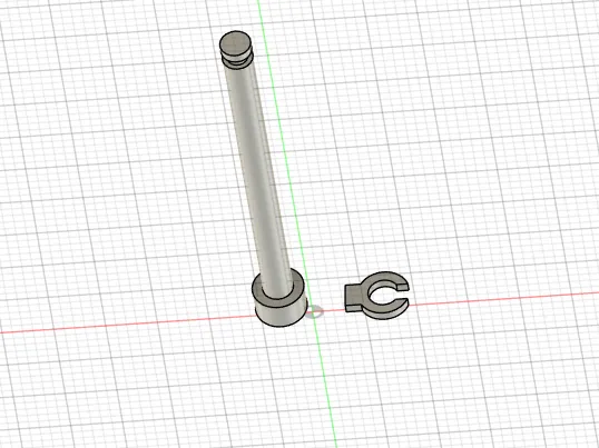 M3x38 screw and clip