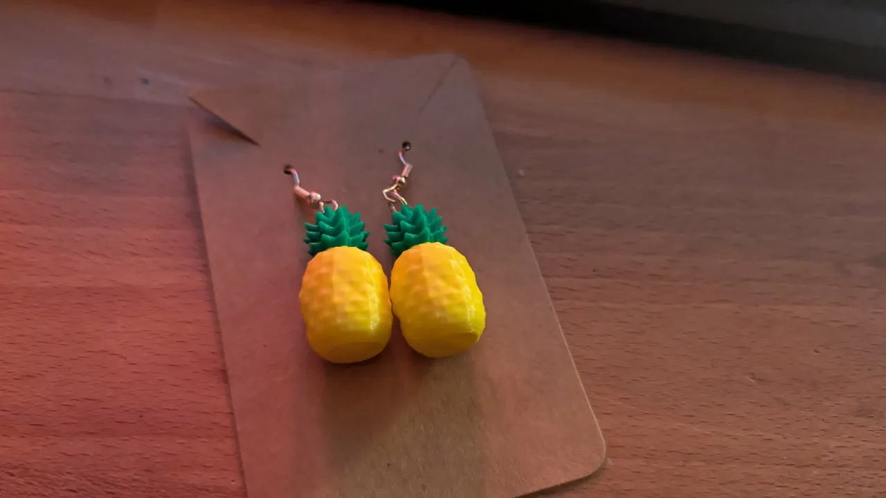 Pineapple Party Drops Earrings view 2
