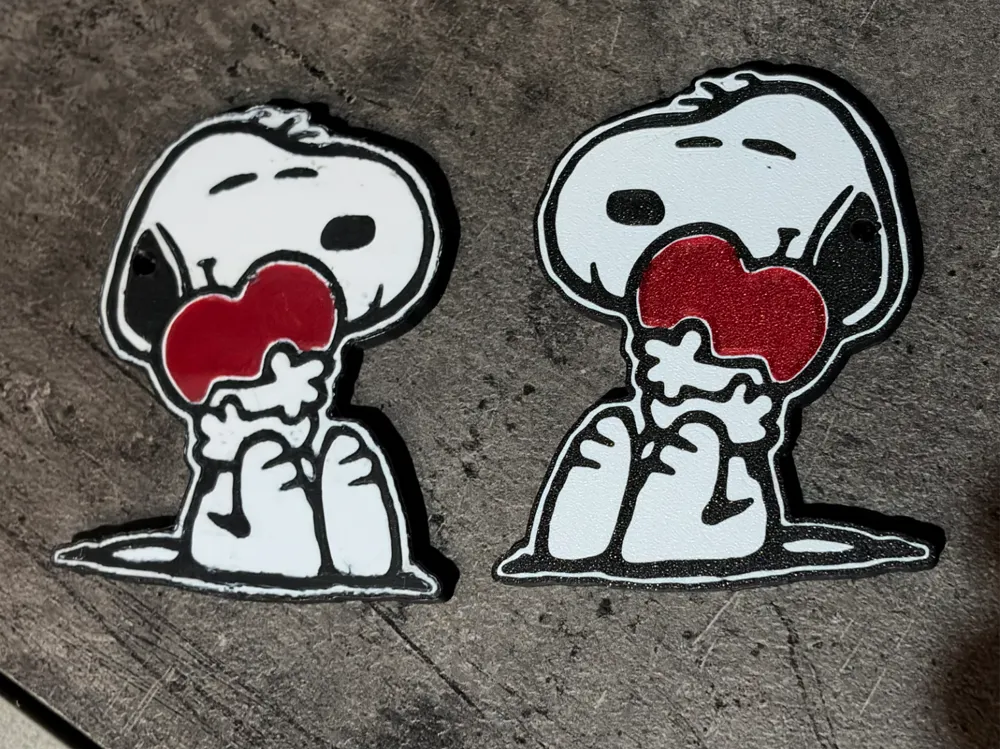 Snoopy heart - Free 3D Print Model - MakerWorld