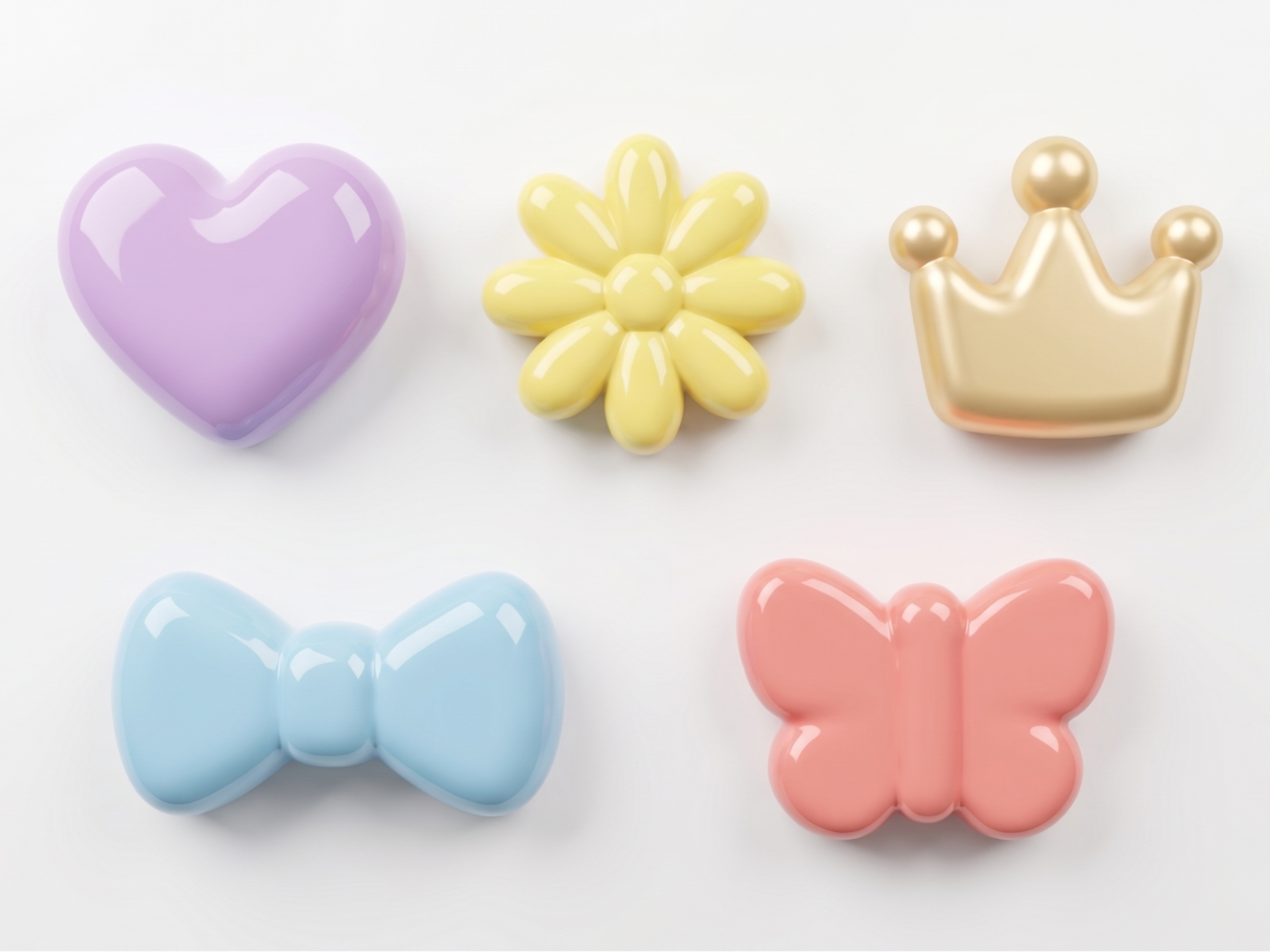 Bubble Decor (Heart, Daisy, Crown, Bow, Butterfly)