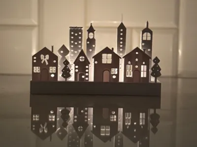 City Skyline Tealight Holder – 3 Candle Slots