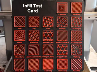 Ultimate Infill Test Card / Guide
