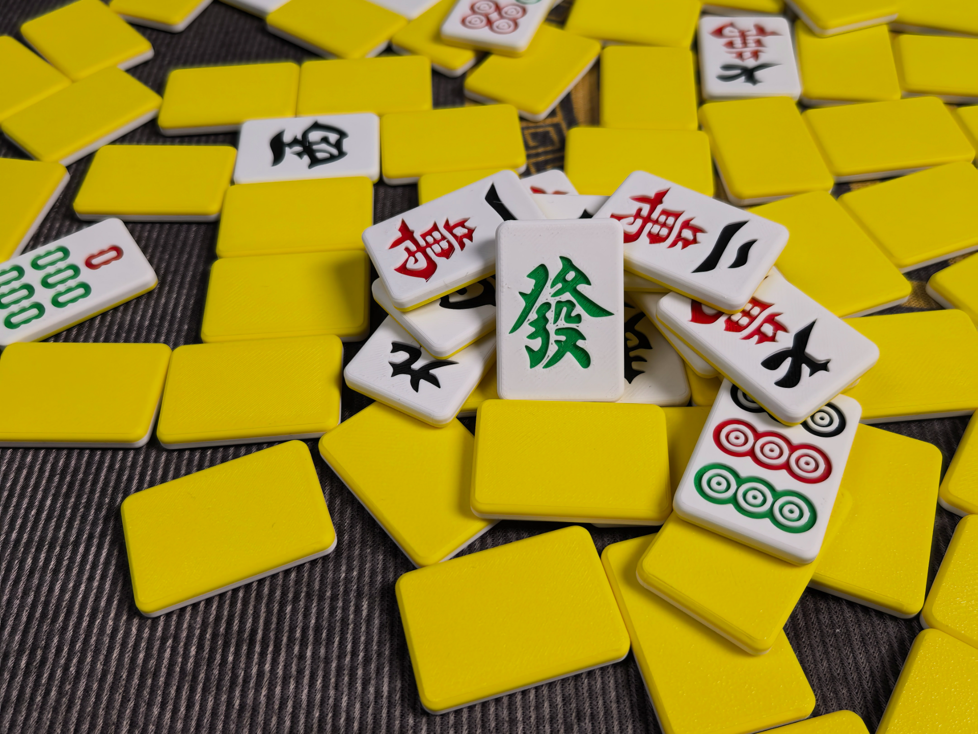 Miniatura 3 do modelo 3D 【薄片麻将】超便携户外麻将