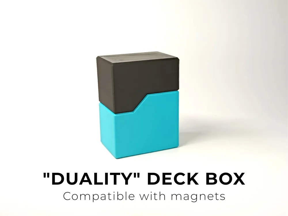 Caixa de Baralho "Duality" | Ímãs | 60, 80, 100 cartas