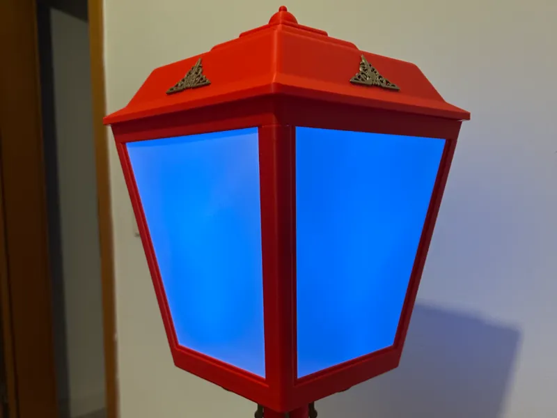 Lichtpaneele für den festlichen Laternenpfahl