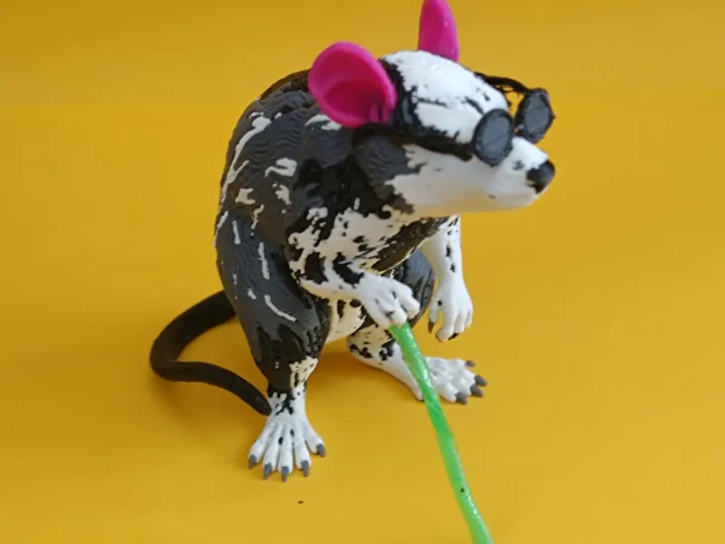 The Blind rat Anthropomorphic Realistic Miniature