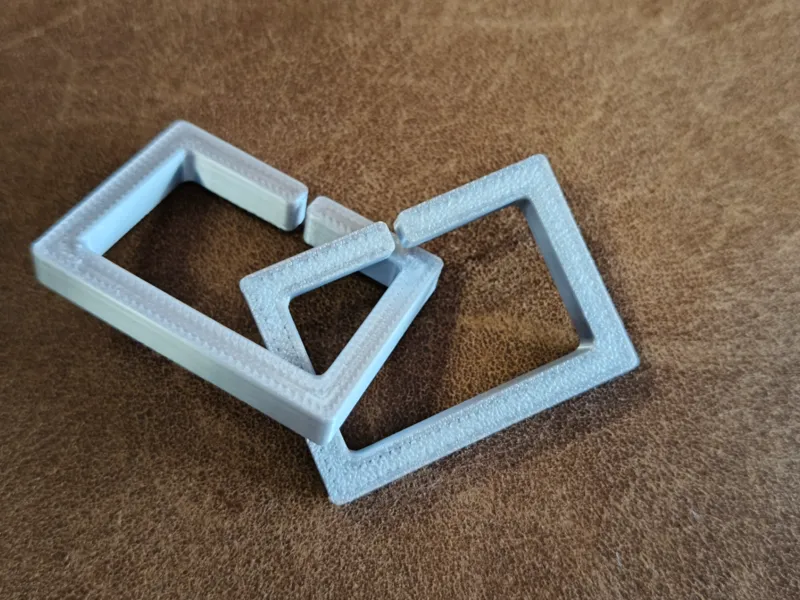 Rectangle square edge chain link for Gavinner Belt