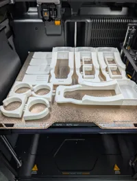 Four pack on one plate. 0.2mm layer, 2 walls, 5% infill