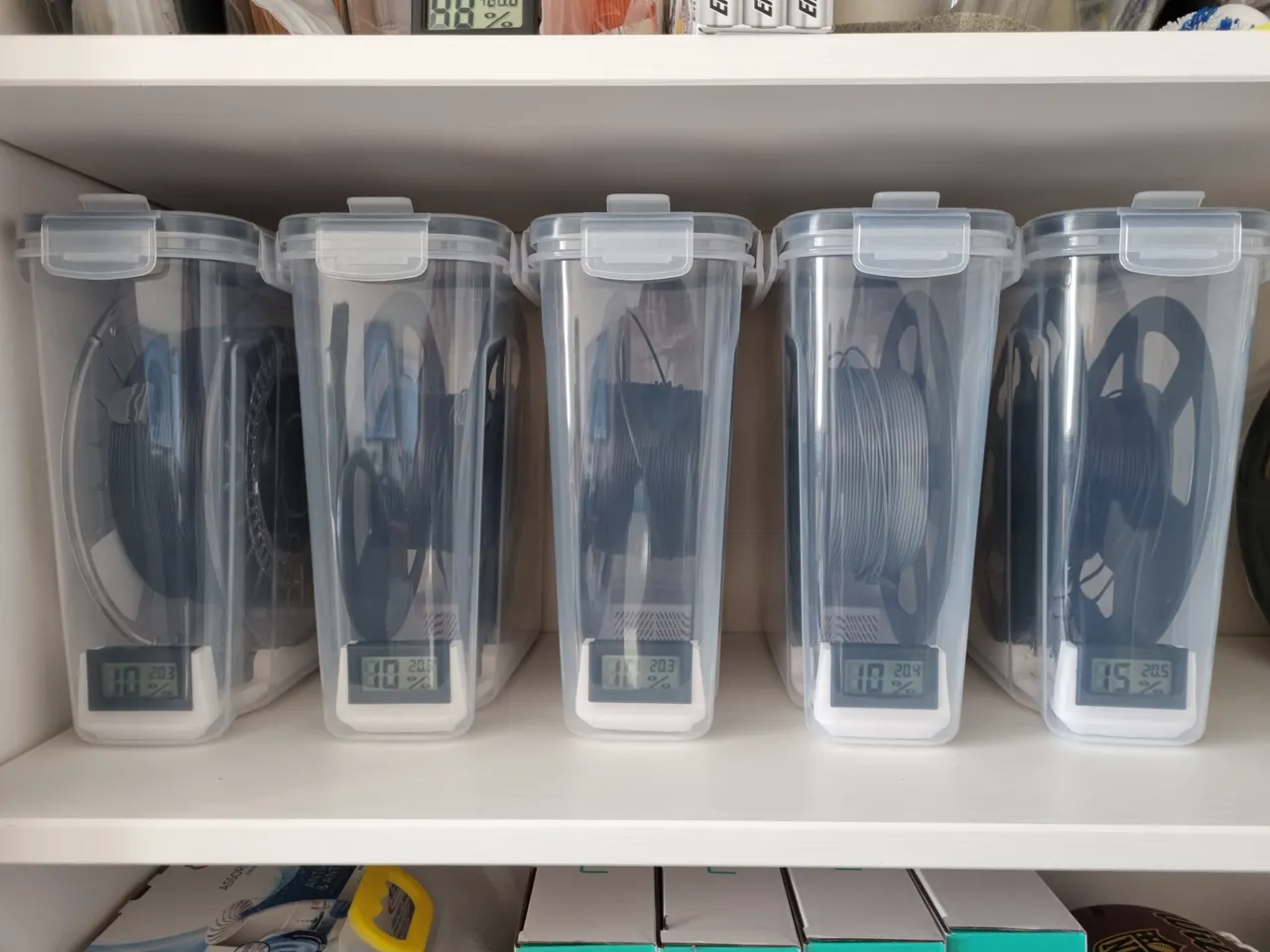 Cereal box - Dry box - Spool and Dessiccant holder view 2