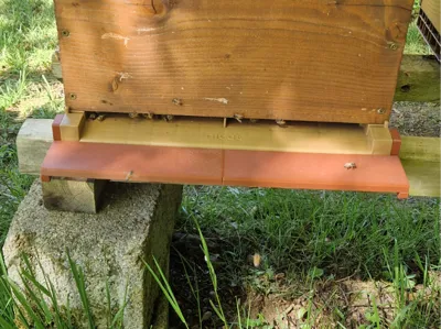 Landing board with support for Nicot tray
