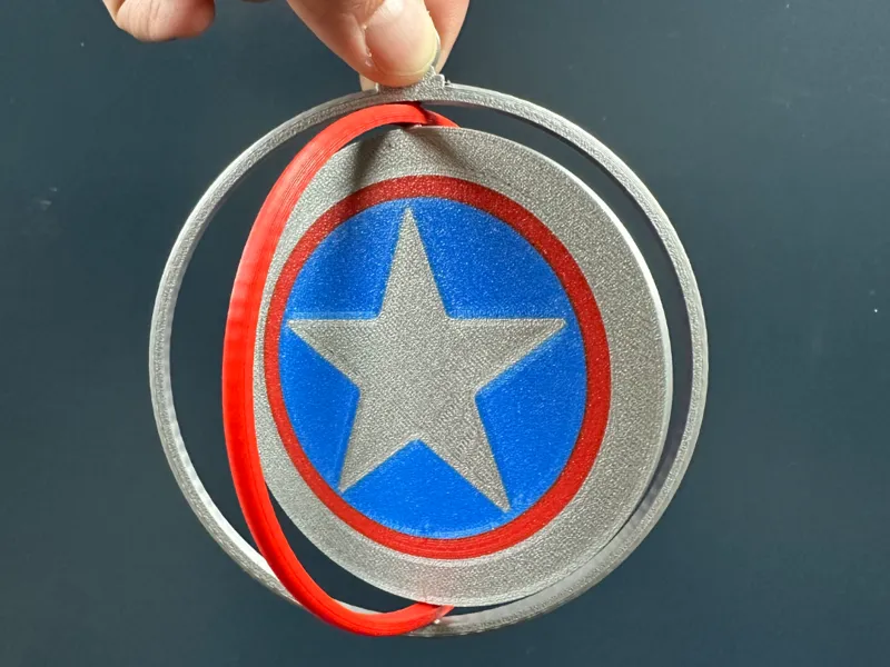 Captain America Christmas Ornament 
