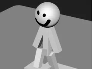 stickman going up a step that I think is floating.