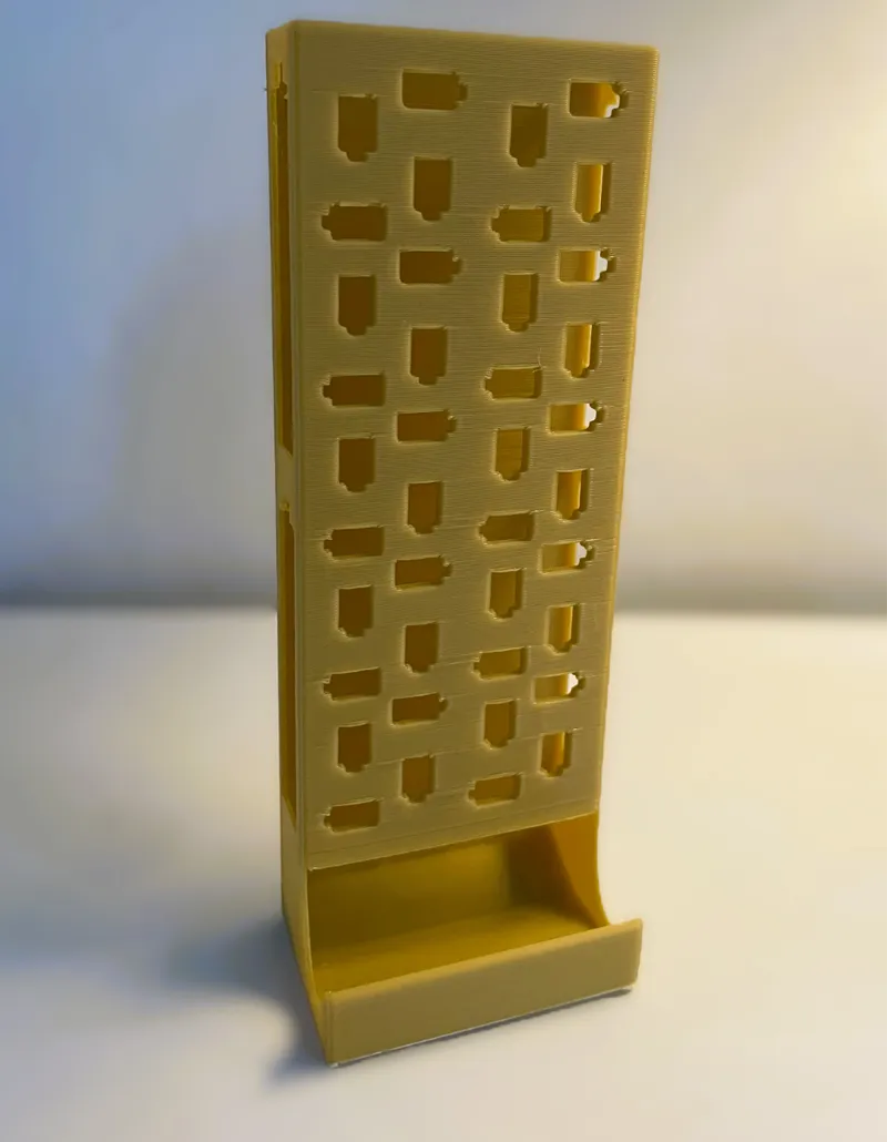 Freestanding AA Battery Holder