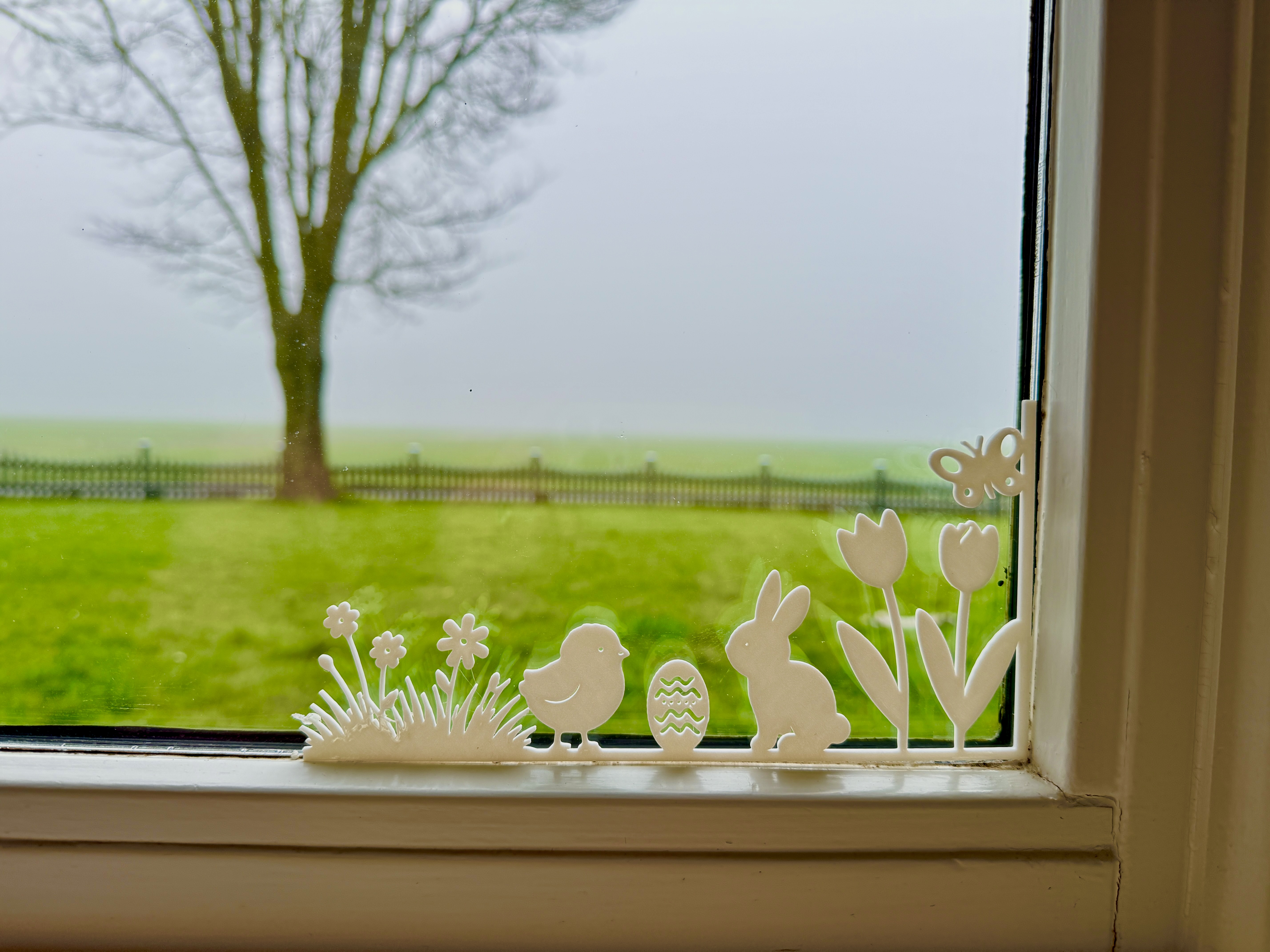 Miniatura 2 do modelo 3D Easter Window Decoration Set