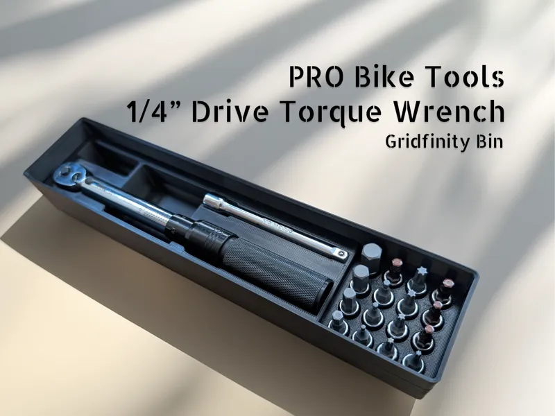 Gridfinity PRO Bike Tool 1/4" Torque Wrench Holder