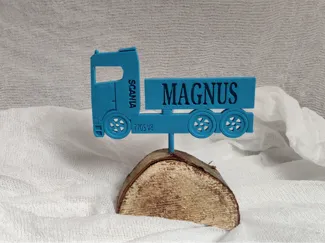 Truck nametag customizable name