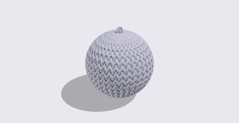 knitted xmas ornament