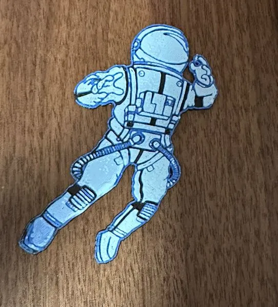 HueForge Astronaut Weightless Art