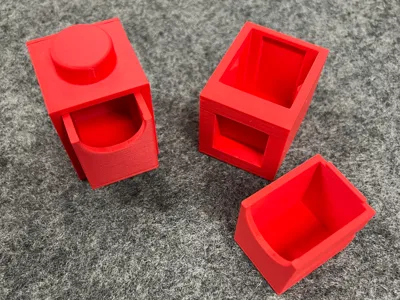 1x1 brick box stackable so cute!
