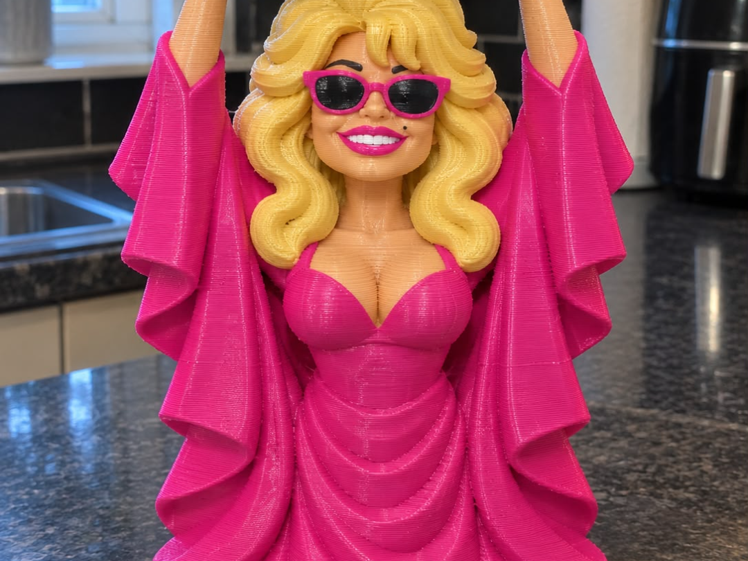dolly parton candle holder - 3D printed Sculptures, in stock in India