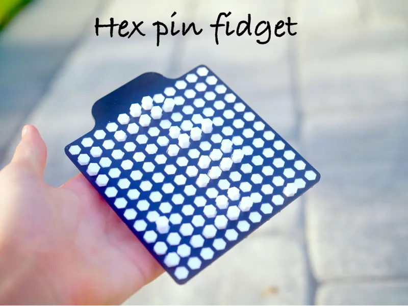 Hex pin fidget