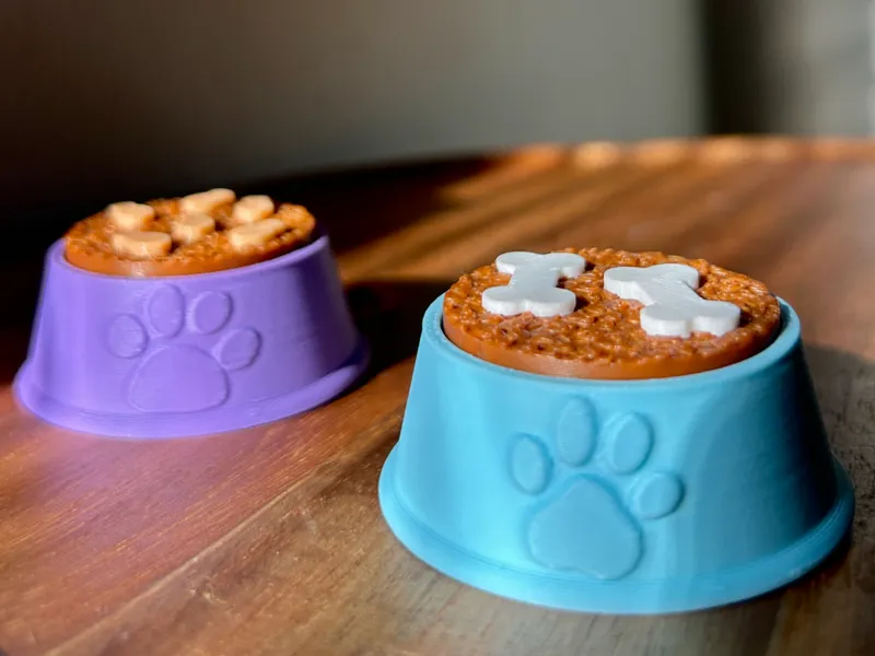 Dog + Cat Food Bowl Fidget Clicker