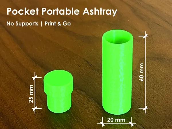 Cendrier de poche portable