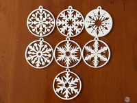 Set de flocons de neige décoratifs — photo 2