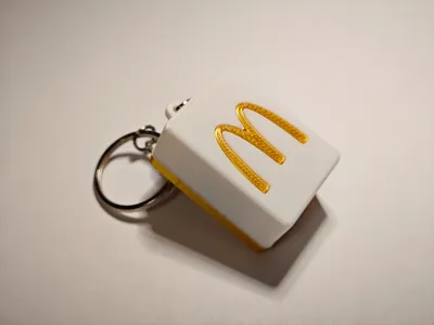 McDonald's Mahjong Keychain (Separate Parts Printing)