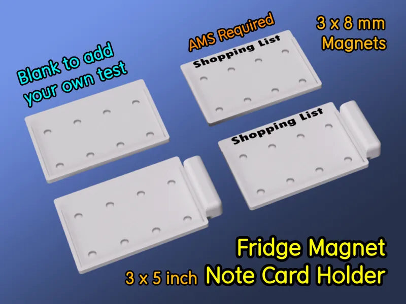 Note Card Holder Fridge Magnet