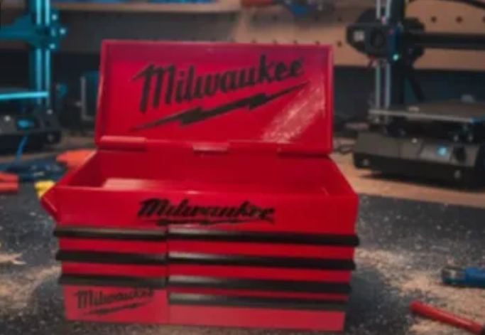 Miniatura 2 do modelo 3D Desktop Mini Toolbox – Milwaukee Style