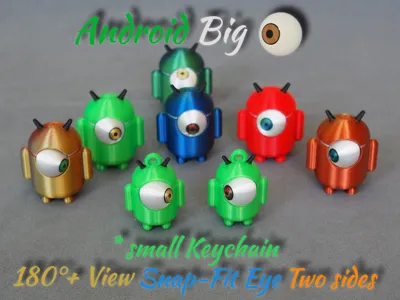 Android "Big movable Eye" – Now small Keychain :-)