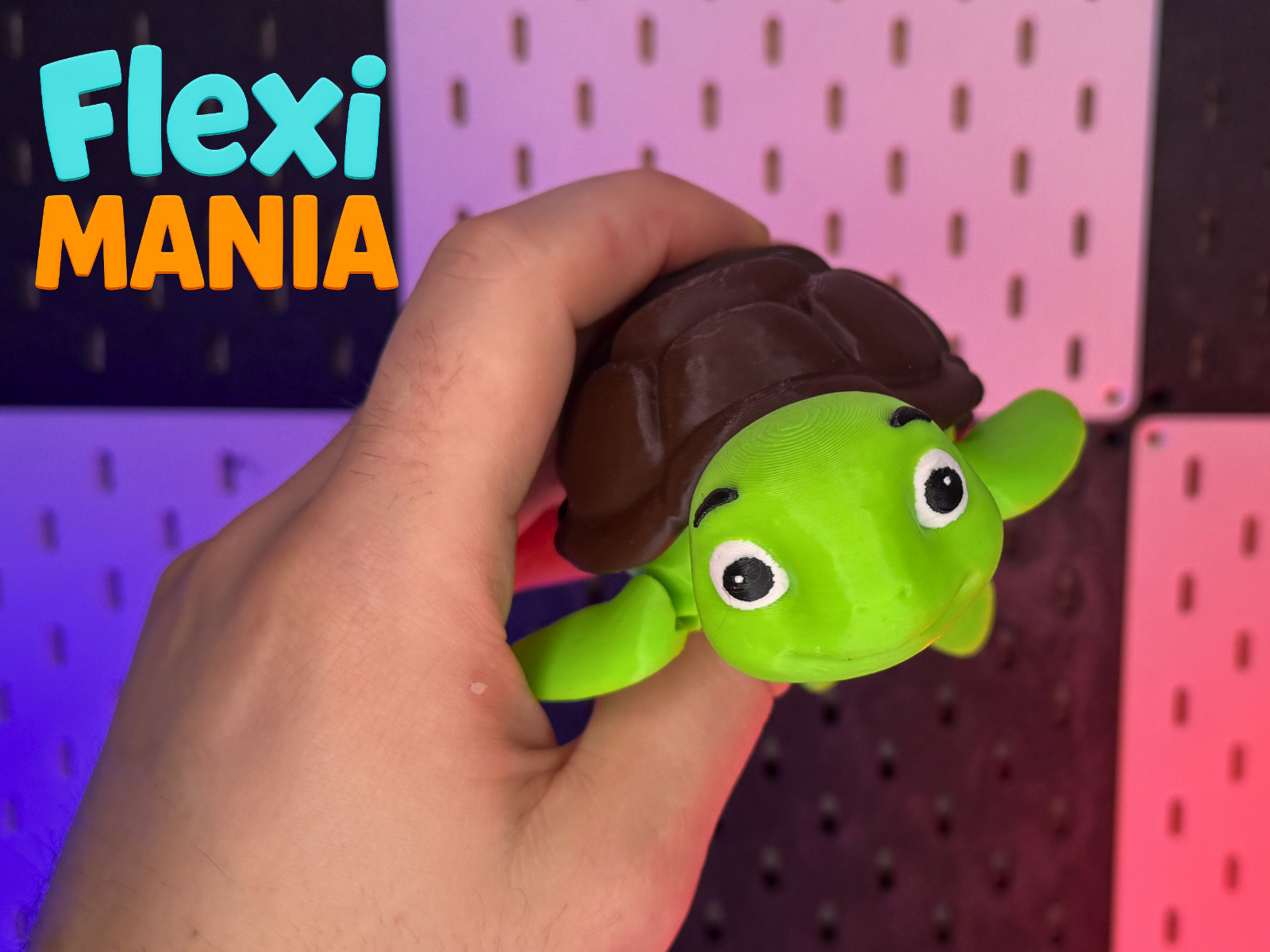 Adorable Articulated Print-in-Place Turtle