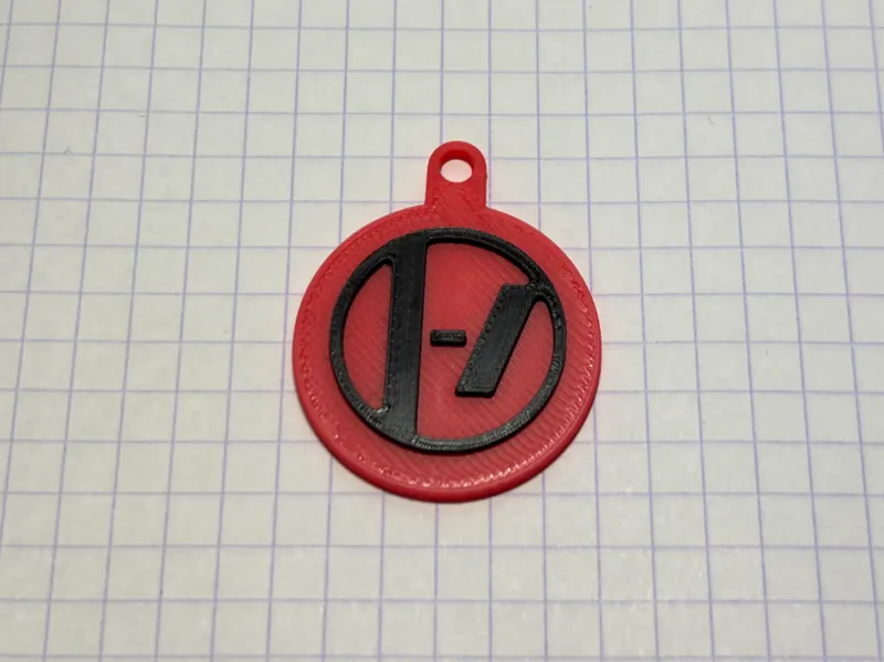 Twenty one pilots bend symbol keychain