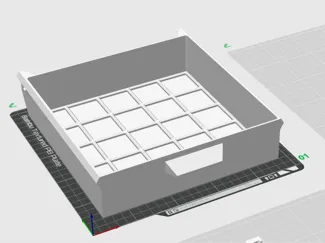 Under Desk Drawer with 5x5 Gridfinity Grid