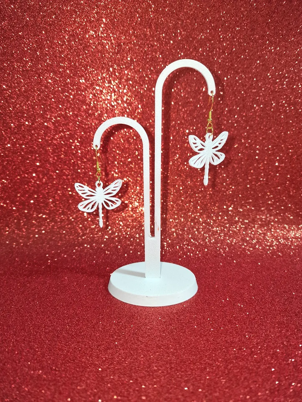 Dragonfly earrings view 3