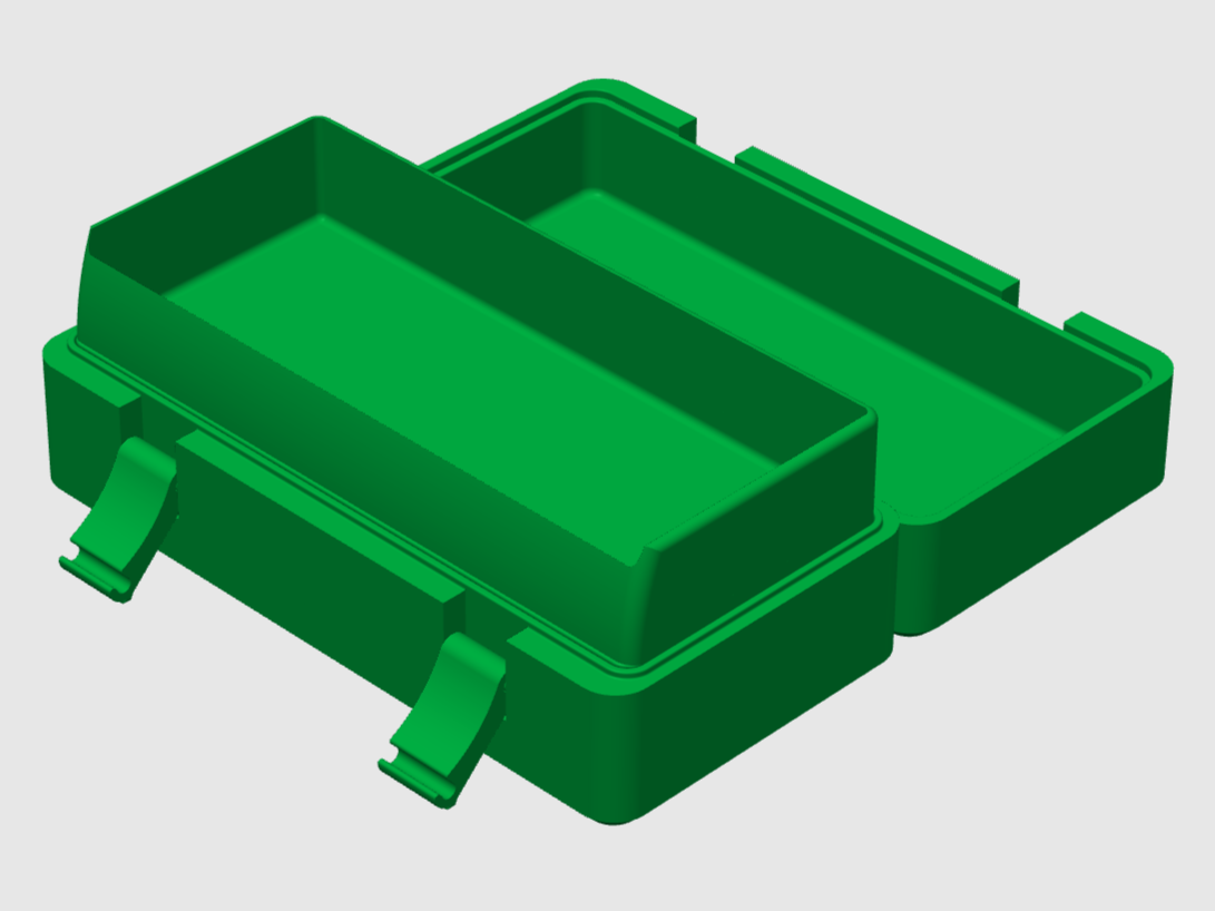 Miniatura 2 do modelo 3D 可自定义尺寸 收纳盒 | 工具盒 | 储物盒 | 文具盒——丝滑锁扣铰链